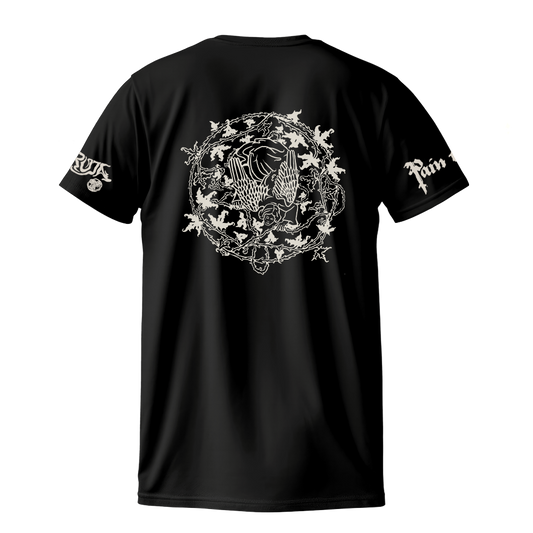 Angel Wheel Black T-Shirt