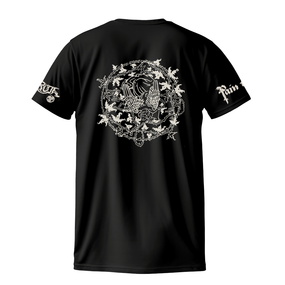 Angel Wheel Black T-Shirt