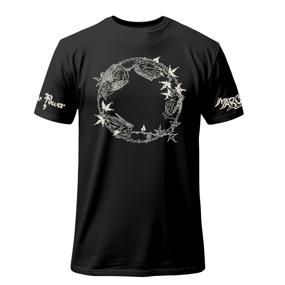 Angel Wheel Black T-Shirt